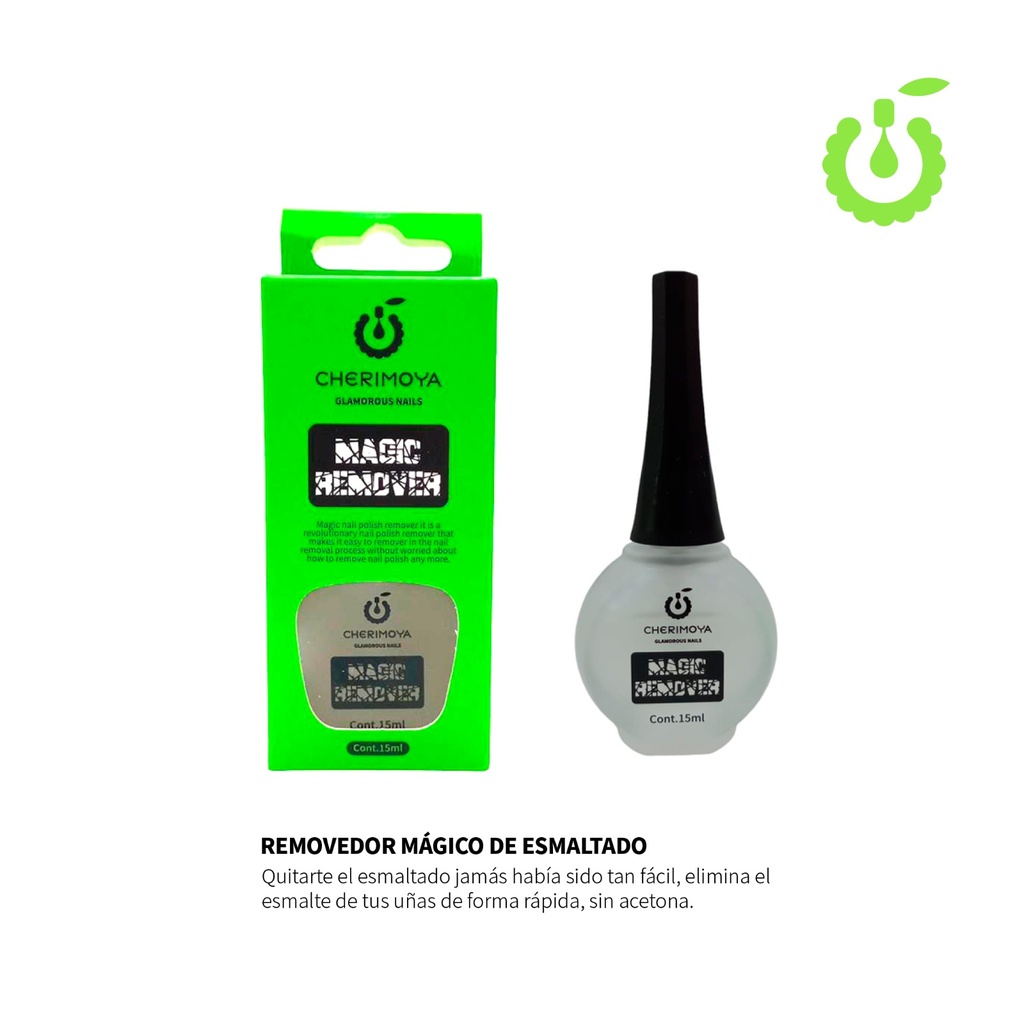 removedor magico para semipermanente 15ml Cherimoya___ PACK X6 