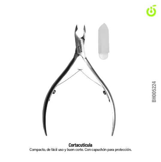 Alicate para cutículas plateado 5mm CHERIMOYA___PACK X12 
