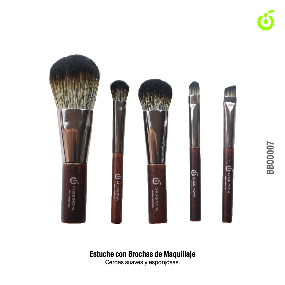 [BB00007] Z- Set de Brochas para Maquillaje 5pcs ___Pack  X10 - BB00007
