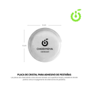 Z- PLACA DE VIDRIO PARA PEGAMENTO  55*8mm (PACK X12)-BH004015