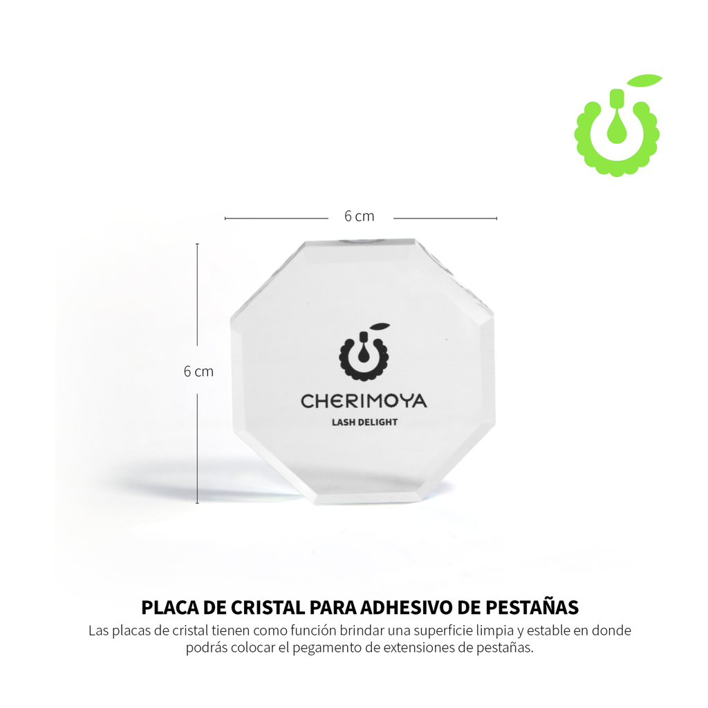 Z -PLACA DE VIDRIO OCTOGONAL PARA PEGAMENTO  (PACK X10)-BH004017