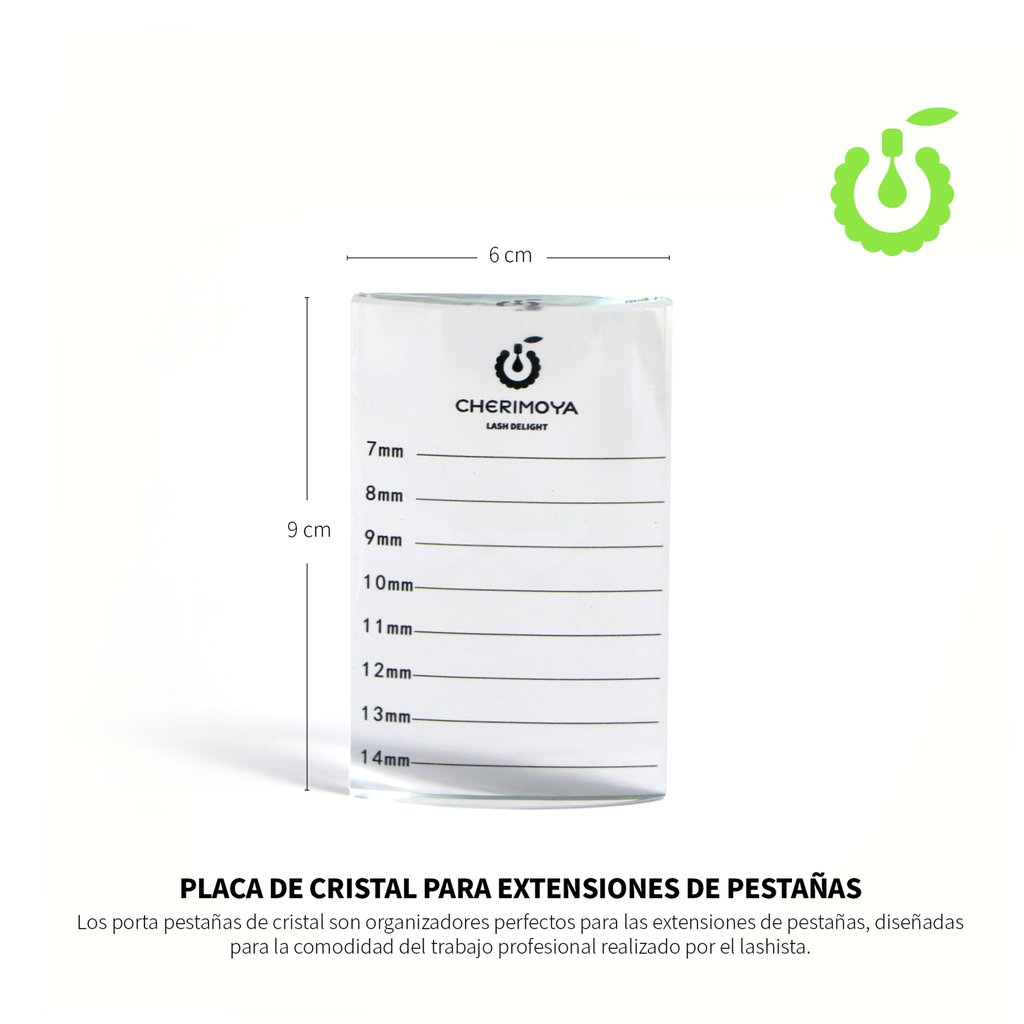 [BH004018] Z -PLACA DE VIDRIO FORMA U PARA PESTAÑAS  (PACK X6)-BH004018