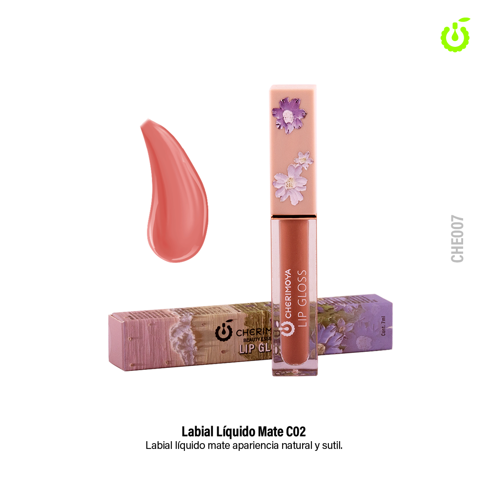 [CHE007-002] Z -Non-sticky Lip Gloss Velvet labial CHERIMOYA (PACK X36u)-CHE007-002