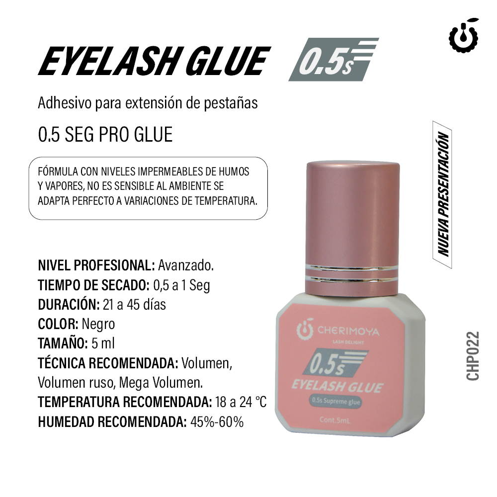 [CHP022] X-605 Adhesivo para extensión de pestaña 5ml Supreme Glue 0.5s (Pack x 6) CHP022