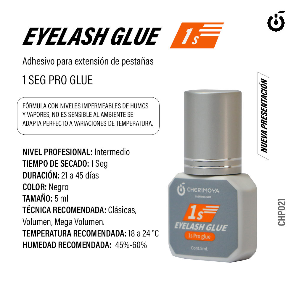[CHP021] X-601 Adhesivo para extensión de pestaña 5ml Pro Glue 1s  (Pack x 6)CHP021