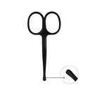 Tijera punta redonda para cortar vello de nasal,oido,ceja (PACK X 12)-BH005215