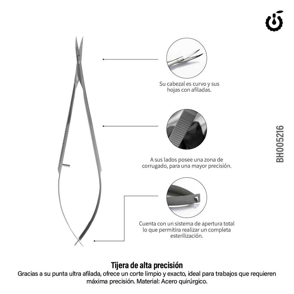 [BH005216] Tijera Alicate corta cuticulas de alta precision prof. (pack X 12)-BH005216 CH-91