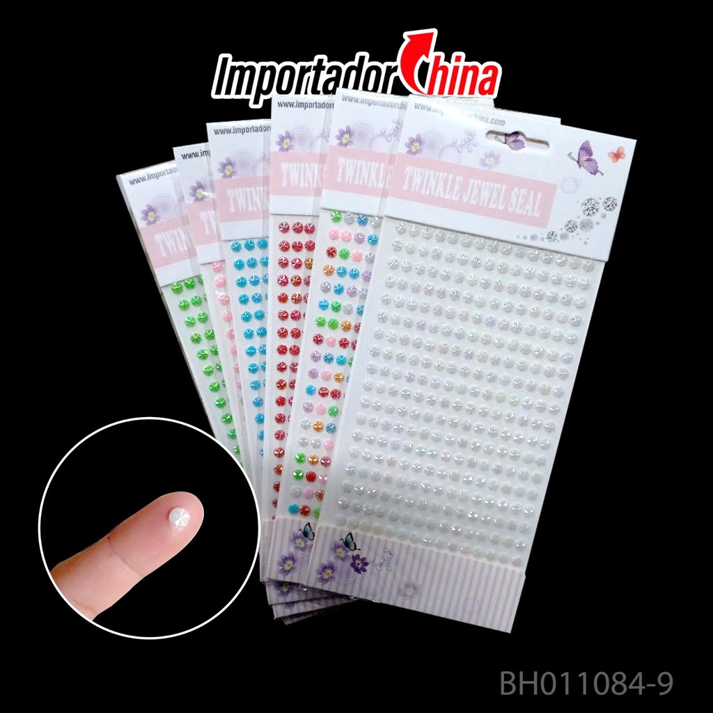 [11084-09] Strass ice flower autoadhesivas (Pack x12) 11084-09