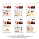 Sticker autoadhesivas surtido flour(pack x12) CH011087-01