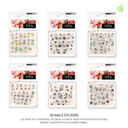 Sticker autoadhesivas surtido flores ___Pack X12 CH011087-18