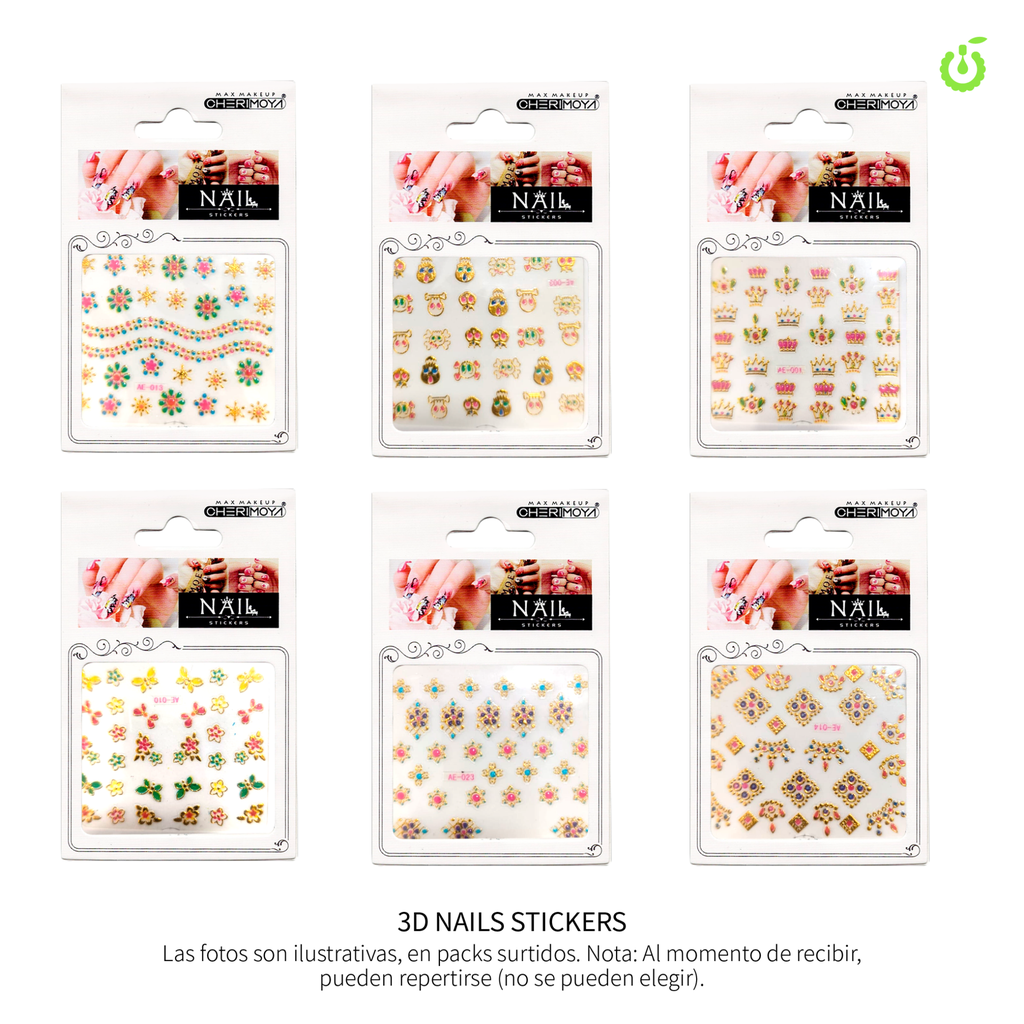 Sticker autoadhesivas surtido dorado ___Pack X12 CH011087-16