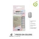 Press on nails oval brillo 24 pcs (pack x12) -BH001207 /BH-88A-YS542