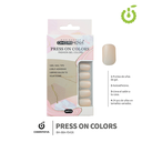 Press on nails oval brillo 24 pcs ___Pack X12 -BH001207 /BH-88A-YS426