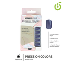 Press on nails oval brillo 24 pcs (pack x12) -BH001207 /BH-88A-YS344