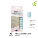 Press on nails oval brillo 24 pcs ___Pack X12 -BH001207 /BH-88A-YS335