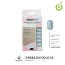 Press on nails oval brillo 24 pcs ___Pack X12 -BH001207 /BH-88A-YS287