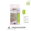 Press on nails oval brillo 24 pcs ___Pack X12 -BH001207 /BH-88A-YS272
