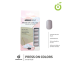 Press on nails oval brillo 24 pcs ___Pack X12 -BH001207 /BH-88A-YS189