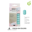 Press on nails oval brillo 24 pcs (pack x12) -BH001207 /BH-88A-YS157