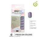 Press on nails oval brillo 24 pcs ___Pack X12 -BH001207 /BH-88A-YS152