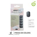 Press on nails oval brillo 24 pcs (pack x12) -BH001207 /BH-88A-YS123