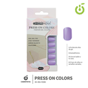 Press on nails oval brillo 24 pcs (pack x12) -BH001207 /BH-88A-YS088