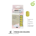 Press on nails oval brillo 24 pcs ___Pack X12 -BH001207 /BH-88A-YS065