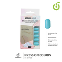 Press on nails oval brillo 24 pcs ___Pack X12 -BH001207 /BH-88A-YS038