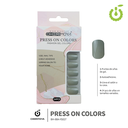 Press on nails oval brillo 24 pcs (pack x12) -BH001207 /BH-88A-YS027