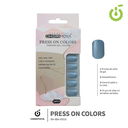 Press on nails oval brillo 24 pcs (pack x12) -BH001207 /BH-88A-YS016
