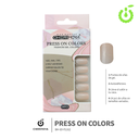 Press on nails Cuadrado  69-YS Brillo 24pcs ___Pack X12 -BH001205/BH-69-YS162