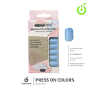 Press on nails Cuadrado  69-YS Brillo 24pcs ___Pack X12 -BH001205/BH-69-YS117
