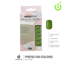 Press on nails Cuadrado  69-YS Brillo 24pcs ___Pack X12 -BH001205/BH-69-YS083