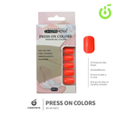 Press on nails Cuadrado  69-YS Brillo 24pcs ___Pack X12 -BH001205/BH-69-YS071