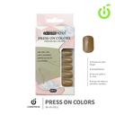 Press on nails Cuadrado  69-YS Brillo 24pcs ___Pack X12 -BH001205/BH-69-YS012