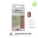 Press on nails Cuadrado  69-YS Brillo 24pcs ___Pack X12 -BH001205/BH-69-YS003