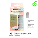 Press on nails coffin 24pcs (pack x12) -BH001206-3 /BH-80A-KS034