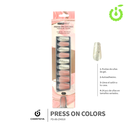 Press on nails coffin  KIT  30 pcs ___Pack X12 -BH001206-2/FD-80-ZH010