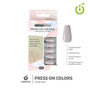 Press on nails coffin  80-YS brillo 24pcs ___Pack X12 -BH001206 /BH-80A-YS045