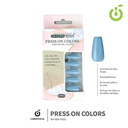 Press on nails coffin  80-YS brillo 24pcs ___Pack X12 -BH001206 /BH-80A-YS031
