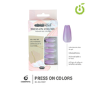 Press on nails coffin  80-YS brillo 24pcs ___Pack X12 -BH001206 /BH-80A-YS007
