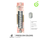 Press on cuadrado  kit multi-color  30pcs (pack x12) -BH001207-2/FD-88-ZH313