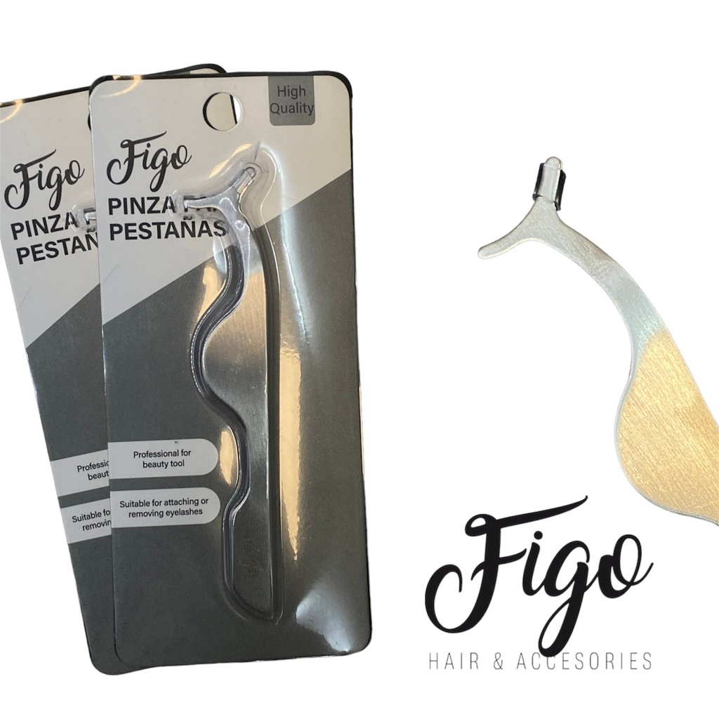 PINZA PARA PESTAÑAS FIGO___Pack X12  BH-005140