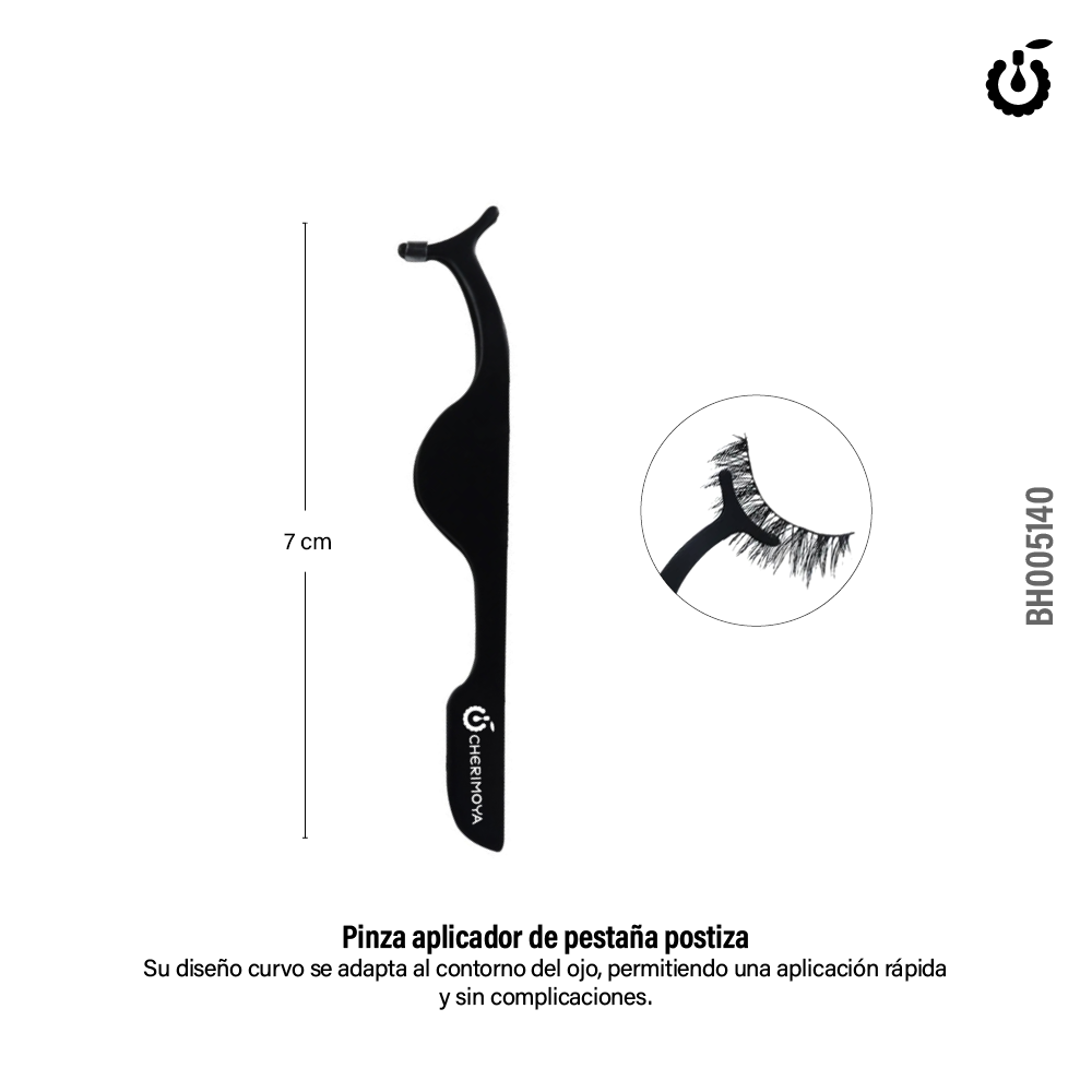 [BH005140] Pinza aplicadora de pestaña postizas Cherimoya(BULTO X300U) -BH005140 BULTO ch-89