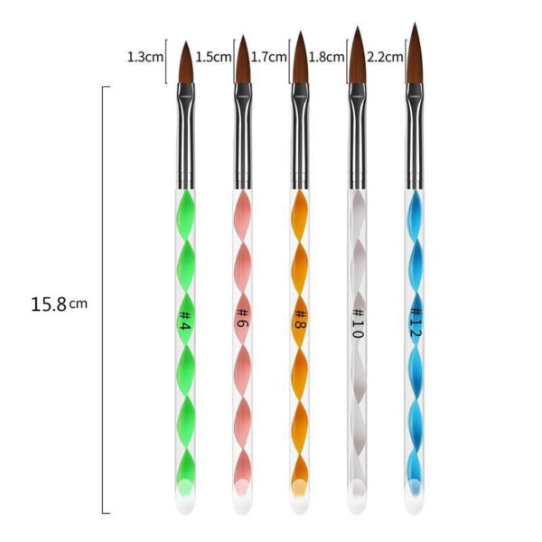 PINCEL PARA ACRILICO X5pcs ___Pack X10  CH-00605