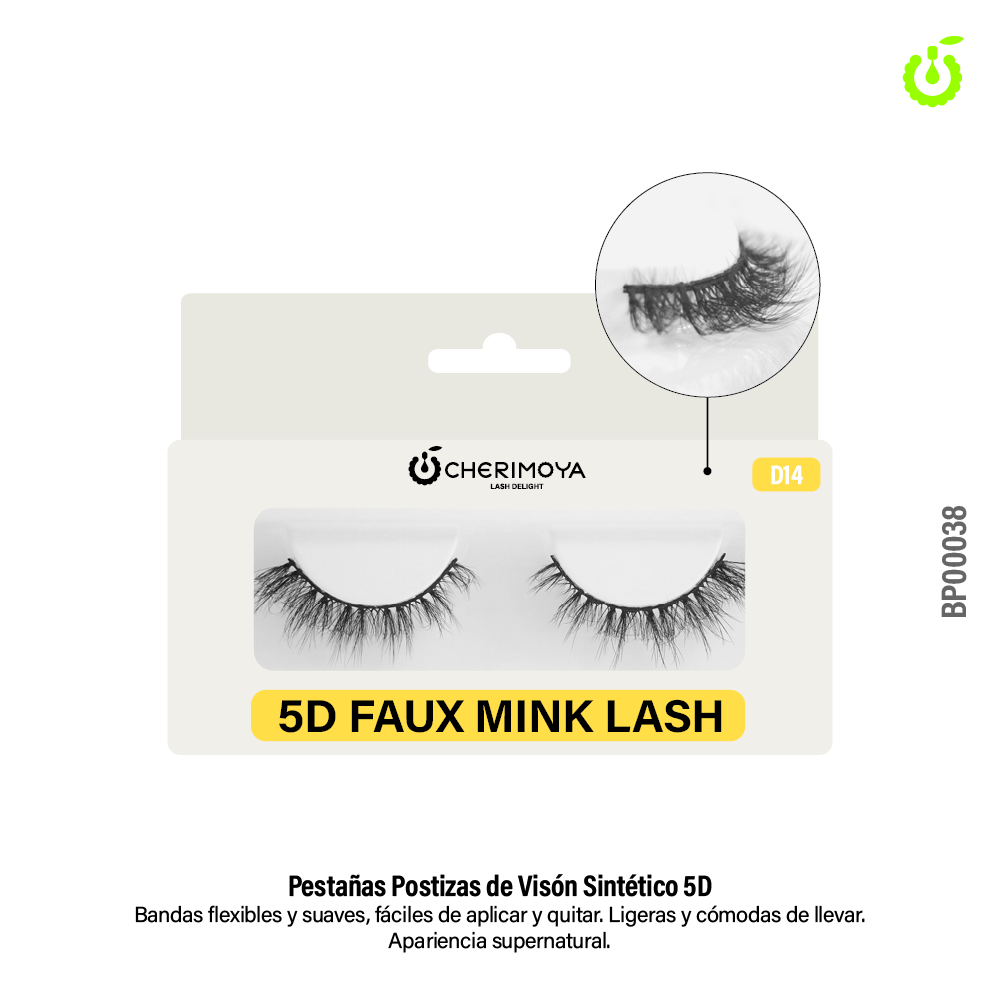 Pestaña postiza de tira D14 ___Pack X10  BP00038