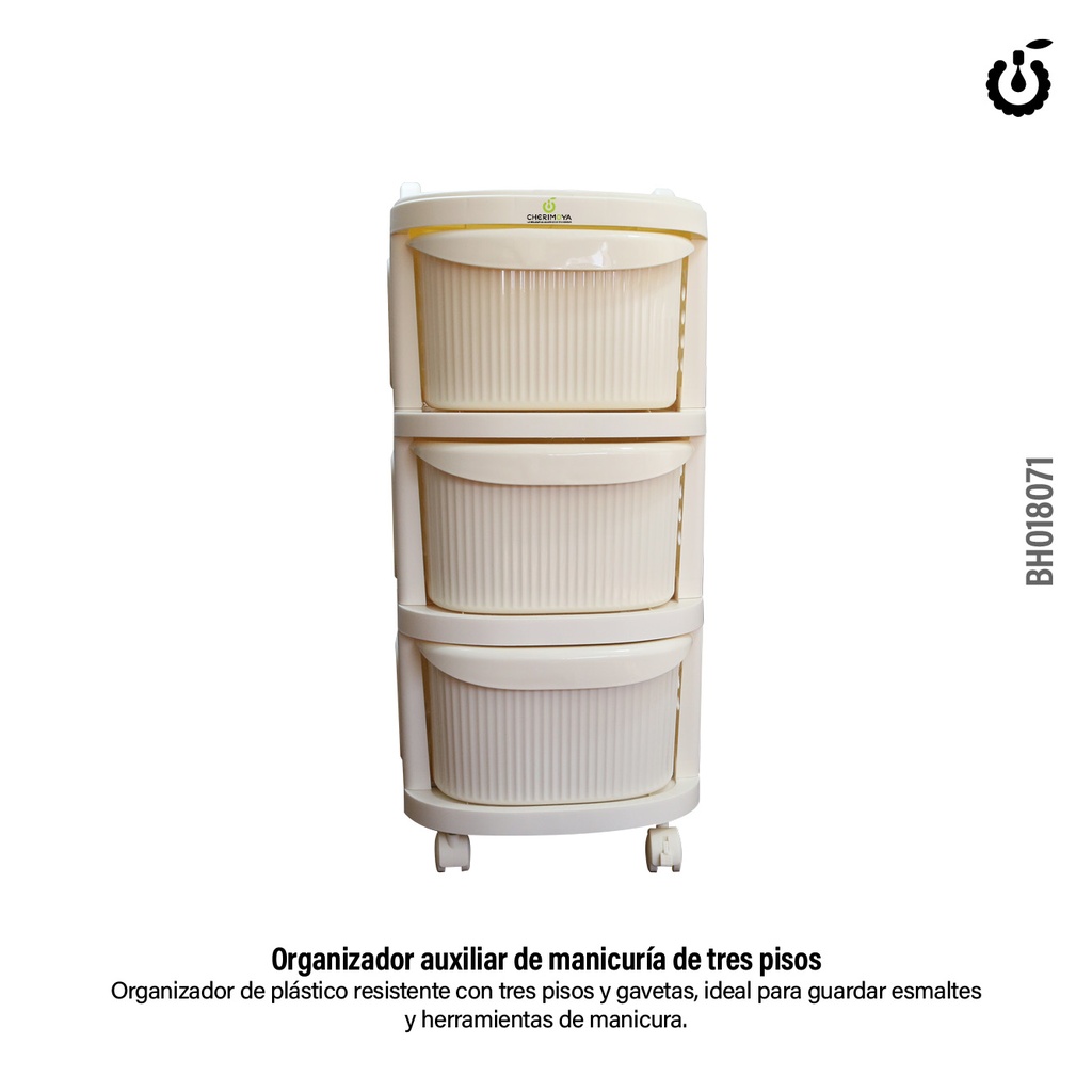[BH018071] Organizador Auxiliar 3 Estantes con Ruedas ___Pack X1 BH018071 CH-91
