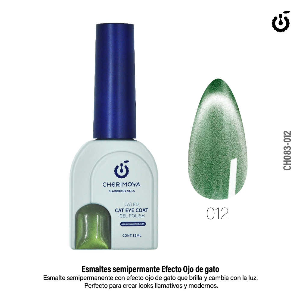 OJO DE GATO NEON SEMI *12* 12ML (PACK X6)   CH083-12