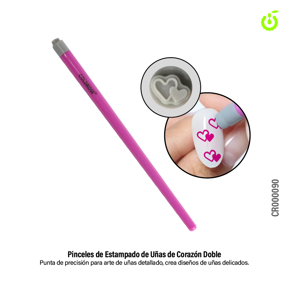 Lapiz stamping Doble Corazon Coldrose (Pack x 50u) CR000090