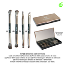 Kit estuche 4 pinceles para sombras (Pack x 6) BH006101